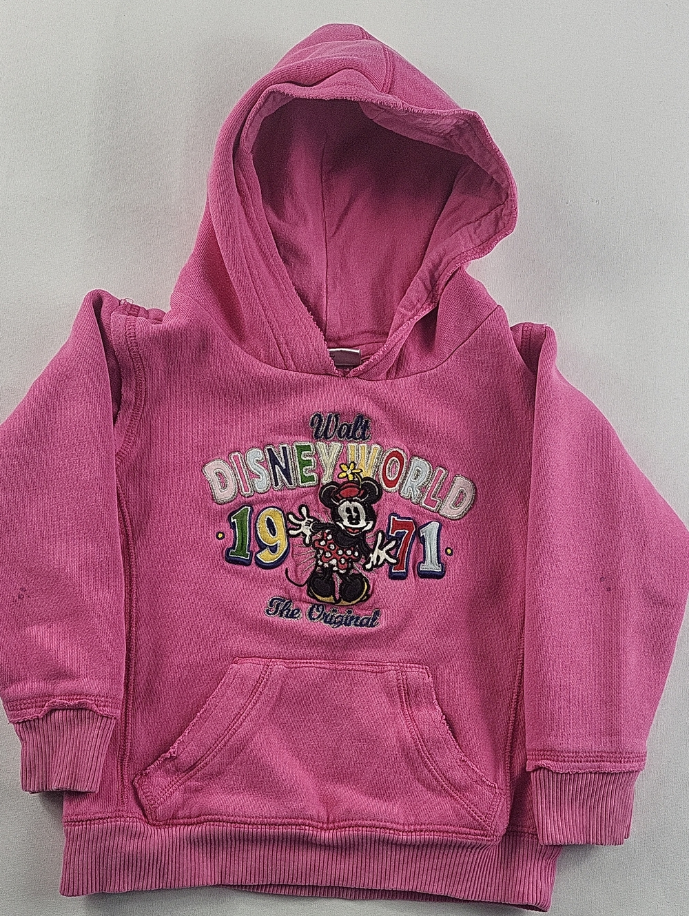 Vintage Style Walt Disney World Minnie Mouse Pink Hoodie